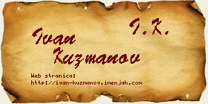 Ivan Kuzmanov vizit kartica